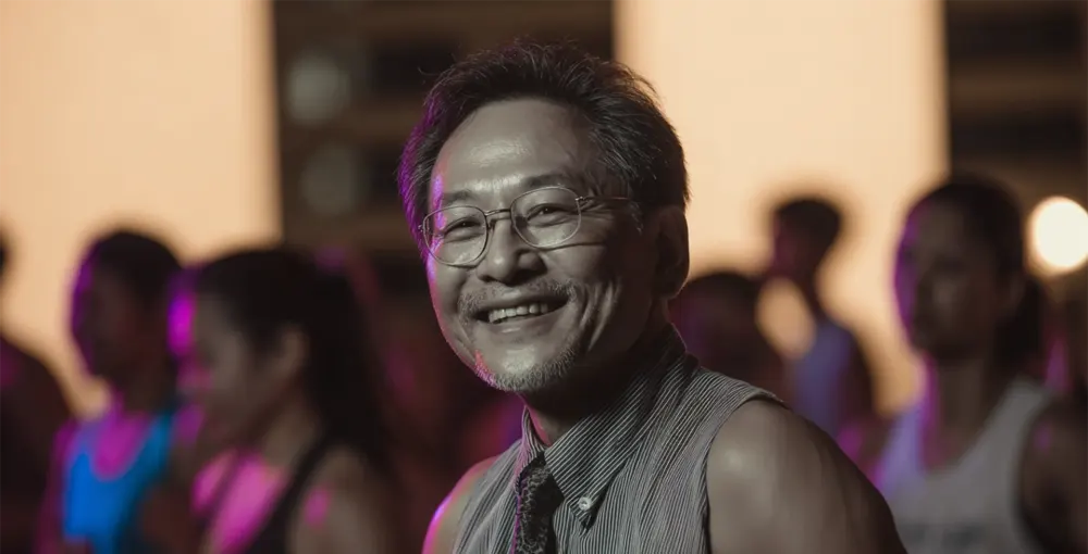 ズンバを踊る田松良太